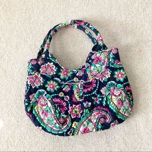 Vera bradley petal paisley navy purse casual feminine printed floral
